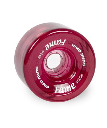 Sure-Grip Fame Artistic Indoor Wheels Clear Pink
