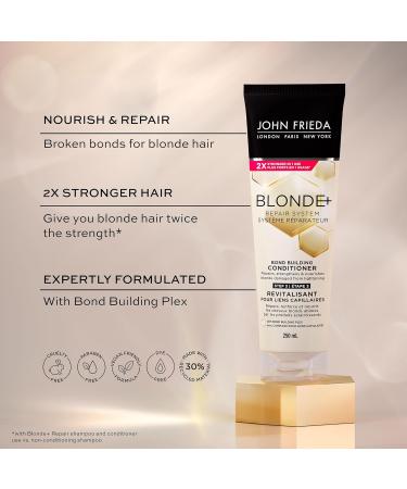 John Frieda Blonde+ Repair System Bond Building Conditioner | STEP 3 | Repairs Strengthens and Nourishes Blonde Damaged from Lightening 250mL - Buy Online on GoSupps.com