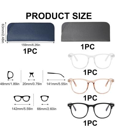 Raykce 3PCS Blue Light Filter Glasses for Men & Women - Blue Light Blocking Computer & Gaming Glasses - Eye Protection & Fatigue Relief in 3 Colors - Buy Online on GoSupps.com