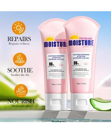 After Sun Soothing repair Aloe Vera Gel soothing aloe vera gel for sunburn face and skin cooling after sun natural moisture care for red skin - Buy Online on GoSupps.com