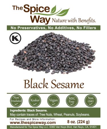 The Spice Way Black Sesame Seeds - 8 oz: Premium Quality and Nutrient-Rich Seeds - Buy Online on GoSupps.com