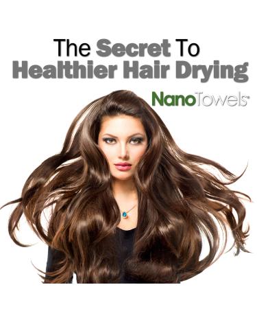 Nano Towels Hair Drying Wrap - For Fine, Delicate, Thin, Curly & Frizzy Hair | Twisty Towel for Quick Drying | Replaces Hair Dryers & Cotton Towels | Seashore Teal, One Size Fits All - Buy Online on GoSupps.com