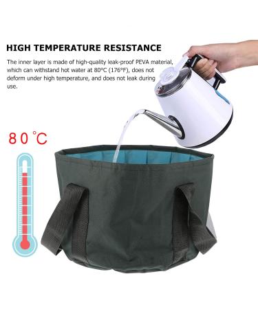 Lurrose Foldable Foot Spa Bucket | Portable Foot Bath for Relaxation & Travel | Heated Nylon Spa Pool - Buy Online on GoSupps.com