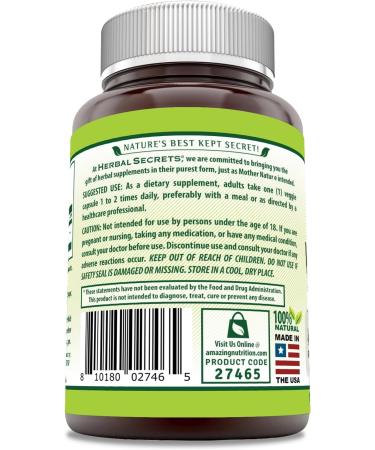 Herbal Secrets White Willow 400 Mg per Serving 180 Veggie Capsules Supplement | Non-GMO | Gluten Free | Made in USA - Buy Online on GoSupps.com