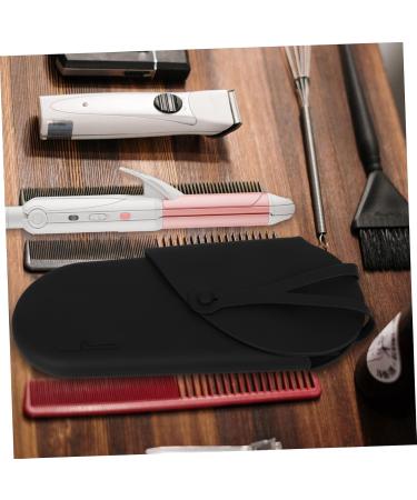 WOONEKY Curling Iron Storage Bag Hotel Storage Bag Storage Pouch Curling Iron Holder Curling Iron Bag Hair Straightener Holder Curling Iron Silicone Holder Hair Iron Silicone Bag 29.50X13.50X2.00CM Black - Buy Online on GoSupps.com