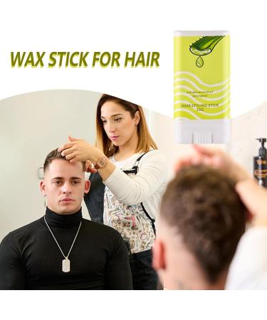 Wax Stick for Hair | Hair Styling Wax Stick Slick Stick - Natural Pomade Wax for Unruly Hair and Flyaways Edges Portable and Easy to Use - Buy Online on GoSupps.com