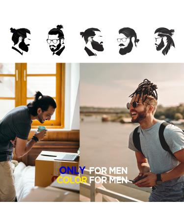 Havhaf Knotted Men's Hair Gum - No Damage Elastic Hair Tie for Long Hair Curly & Thick Hair Blue Monkey (1 Pack) - Buy Online on GoSupps.com