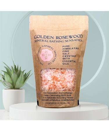 Golden Rosewood Pink Himalayan Bath Salts | Muscle Relaxation, Stress Relief & Sleep Aid | Skin Restoration with Essential Oils | Edinburgh Skincare Co. - x1 Box - Buy Online on GoSupps.com