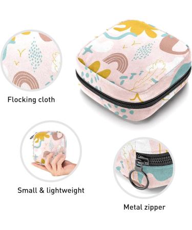 Abstract Hand Painted Period Bag - Color284 | Sanitary Napkin Storage & Travel Makeup Pouch - Buy Online on GoSupps.com