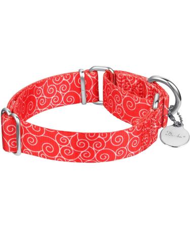 Dazzber Martingale Collars for Large Dogs | Anti-Escape & No Pulling | Adjustable Red Neck Band (43.2 - 63.3 cm) | Durable & Comfortable - Buy Online on GoSupps.com