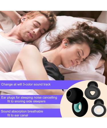Buy Ear Plugs for Sleeping | Noise Cancelling & Reusable Silicone | 26dB Noise Reduction | Washable & Comfortable | 4 Pairs + 3 Color Sound Track - Buy Online on GoSupps.com