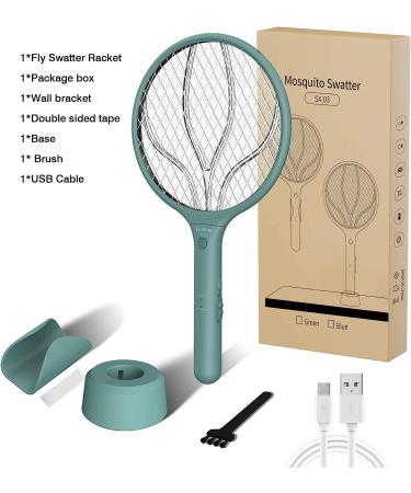 Endbug Electric Fly Swatter Rechargeable, 2 in 1 Bug Zapper Racket Rechargeable with Stand, Mosquito Fly Zapper USB Charging for Indoor Bedroom, Kitchen, Patio rechargeable + UV - Buy Online on GoSupps.com