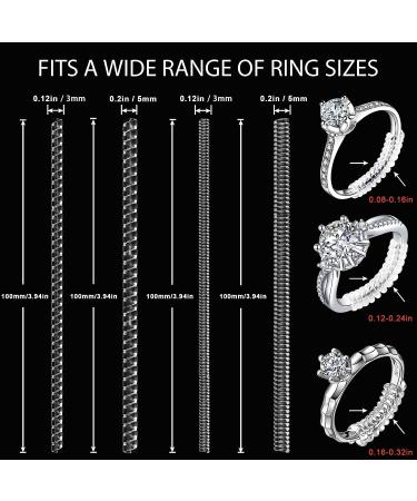 Eiito Ring Size Adjuster Set - 18 Pcs Rings Sizers for Women and Men, 2 Styles Ring Guards for Loose Rings - Ring Spacers, Fitter, Resizer - Buy Online on GoSupps.com