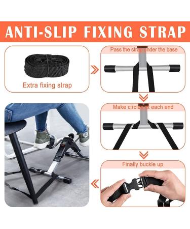 TABEKE Portable Folding Pedal Exerciser for Arm and Leg Workout - Under Desk Bike Stationary Cycle - Buy Online on GoSupps.com