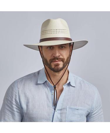 American Hat Makers Barcelona Fedora Sun Hat for Men & Women - Medium Cream - Buy Online on GoSupps.com