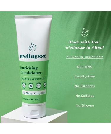 Coconut Verbena Enriching Conditioner for Wavy & Curly Hair - 8 oz - Buy Online on GoSupps.com