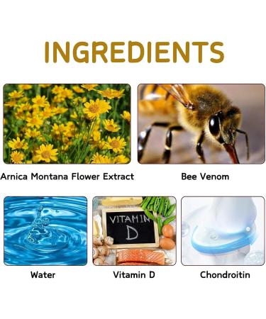 Bee Venom Cream - Pain Relief Gel - Bee Venom Gel Shoulder Joint Knee Muscle Pain Relief - Bee Venom Pain Relief Cream - Muscle Rub Pain Relief -Bee Venom Joint Care Cream - Buy Online on GoSupps.com