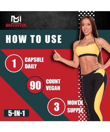 5-in-1 Berberine 14000mg with Ceylon Cinnamon, Milk Thistle, Turmeric & Artichoke - Immune & Heart Support - 3 Month Supply - Buy Online on GoSupps.com