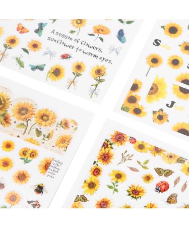 Nail Art Stickers Sunflower DIY Nail Art Stickers Appropriate Size Easy Use for Home for Nail Salon - Buy Online on GoSupps.com