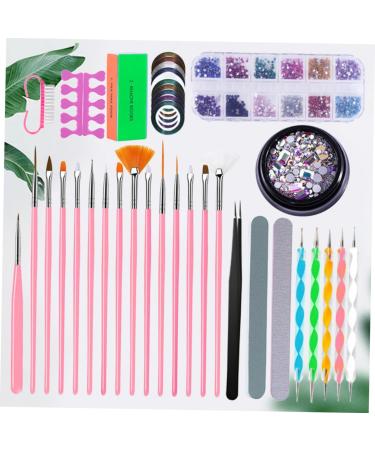 Healeved 2 Sets Drill Nail Art Pen Nail Dotting Tools Nails Rhinestones Nail Art Tools Nail Art Brush Diamond Nail File para U as Pro Tools Kit De Manicura Nail Art File Manicure Nail Lamp - Buy Online on GoSupps.com