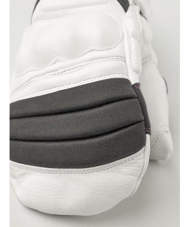 Hestra Impact Racing Junior Leather Mitt - White/Cerise - Size 7 | Youth 4-13 yrs - Buy Online on GoSupps.com