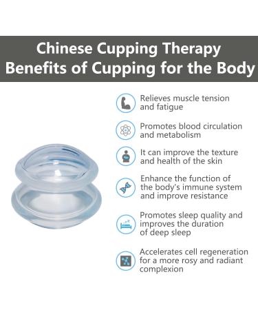 Silicone Cupping Set for Massage Therapy | Professional Transparent Massage Cups (2 x Small) - Buy Online on GoSupps.com