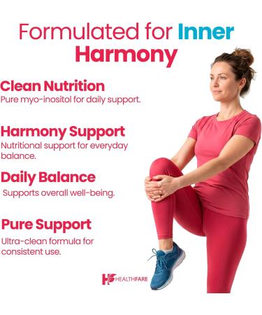 Healthfare Myo Inositol Supplement 2600mg | 200 Veg Capsules | Ultra Strength | Healthy Ovarian Support for Women | Vitamin B8 for Women 200 Count (Pack of 1) - Buy Online on GoSupps.com