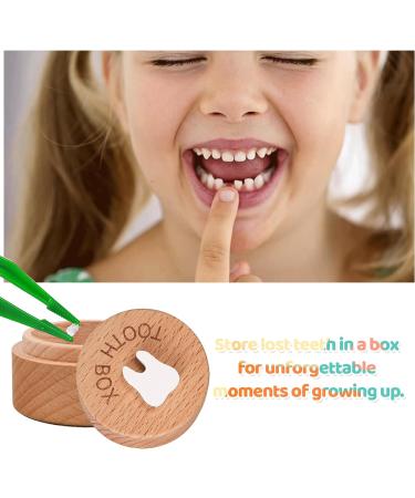 Elezenioc Wooden Tooth Fairy Box - Keepsake for Boys and Girls - Lost Tooth Storage Box - Buy Online on GoSupps.com