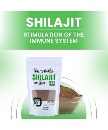 Dr. Herbalist Shilajit Powder 200g - Pure Himalayan Organic Fulvic Acid - 100% Natural Healing Supplement - Buy Online on GoSupps.com