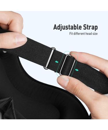 Umisleep 3D Eye Mask for Side Sleepers - Adjustable Light Blocking Breathable Sleep Mask for Travel & Yoga - Unisex Gray - Buy Online on GoSupps.com