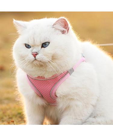 Giapinst No Pull Dog Harness for Small Dogs | Adjustable & Breathable Pet Safety Harness with Reflective Stripes | Medium-Sized Dogs L (Pink) - Best for Comfortable Walking - Buy Online on GoSupps.com
