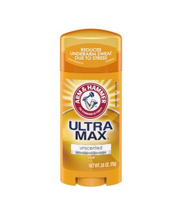 Arm & Hammer UltraMax Solid Antiperspirant Deodorant for Women Unscented 2.6 oz (73 g)