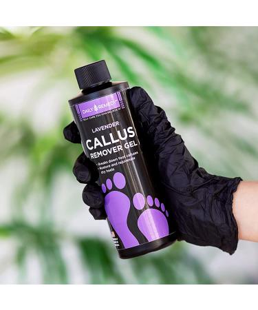Daily Remedy Lavender Callus Remover Gel & Pumice Stone Set - Professional Strength Foot Care for Calluses, Dead Skin, and Cracked Heels - Buy Online on GoSupps.com