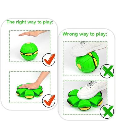 UFO Magical Flying Saucer Ball - Frisbee Dog Toys for Training & Play | Green - Buy Online on GoSupps.com