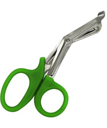 Trauma Shears 7.5'' Stainless Steel Medical Bandage Scissors EMT Shears for Emergency Supplies (Dark Green)