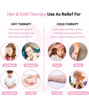 Kids Ice Packs 3 Pack - Reusable Heat Cold Gel Beads for Toddler Fever, Pain Relief & Swelling - First Aid for Boo Boos, Wisdom Teeth & Injuries - Buy Online on GoSupps.com
