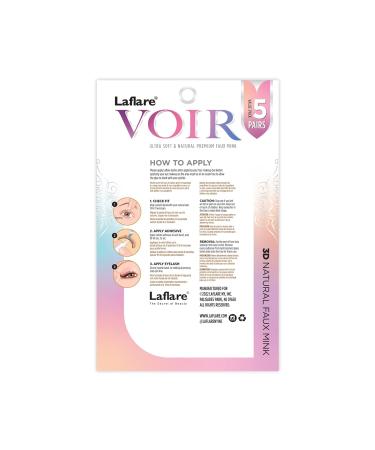 Laflare 3D Nature Faux Mink Eyelashes - Ultra Soft & Natural Looking 5 Pairs Value Pack - Reusable Easy to Apply Wispy & Lightweight - Buy Online on GoSupps.com