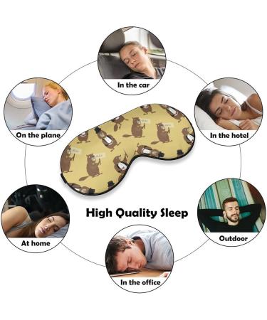 Lovely Marmot Gentlemen Sleep Mask - Adjustable Eye Cover for Sleeping & Travel - Blocks Light for Men and Women - Buy Online on GoSupps.com