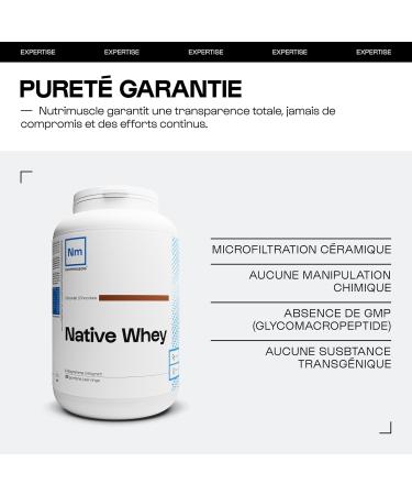 Nutrimuscle Whey Native 1 kg Choco Cookie Whey Protein up to 80 protein per dose 286 g protein per dose French milk strength training and fitness muscle absorption - Buy Online on GoSupps.com