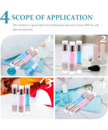 3 Sets Nail Stamp Kit - DIY Silicone Nail Art & Gel Polish - Perfect for Stunning French Nails - Buy Online on GoSupps.com