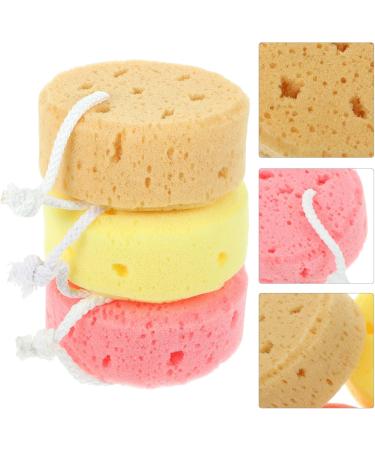 3pcs Exfoliating Bath Sponge Set - Body Scrubber & Shower Sponge for Women - Skin Cleaning Scrubber for Ultimate Shower Experience - Buy Online on GoSupps.com