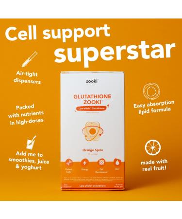 YourZooki Glutathione Liquid Supplement - Cellular Support with Riboflavin - 30 Servings - Buy Online on GoSupps.com