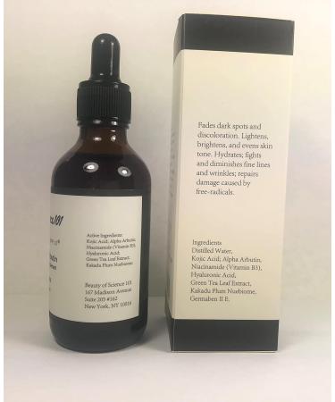 BEAUTY OF SCIENCE 101 Kojic Acid Alpha Arbutin Lily White Skin Lightening Serum (2 ounce) 2 Ounce (Pack of 1) - Buy Online on GoSupps.com