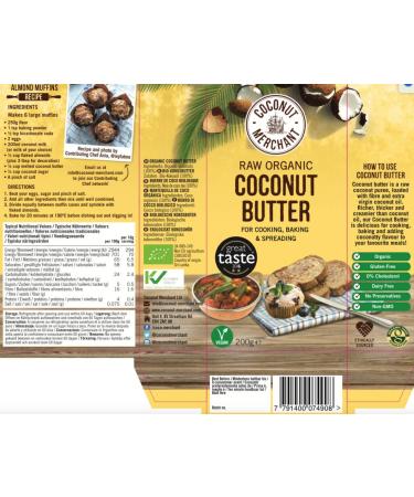 Coconut Merchant Organic Coconut Butter 7oz (200g) - Pure & Natural Spread - Buy Online on GoSupps.com