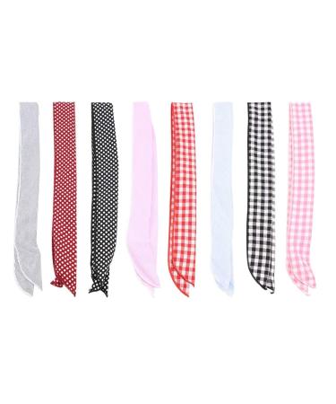 Fogawa Retro Bunny Ear Headbands - 8 Pack Cotton Polka Dot Hair Accessories for Women & Girls - Buy Online on GoSupps.com