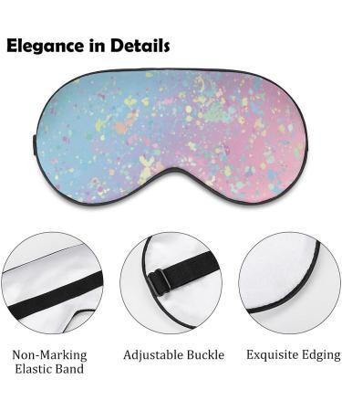 Fantasy Colorful Paint Splash Sleep Mask for Women | Adjustable Eye Shades with Elastic Strap - Shop Now - Buy Online on GoSupps.com