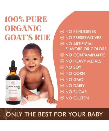 Goats Rue Lactation Supplement Certified Organic Herbal Breastfeeding Supplement To Boost Your Breastmilk Supply (Helps Build Breast Tissue) - Fenugreek Free Non-GMO Vegan All Natural Made in Canada (2oz / 59 ml) 59 ml (Pack of 1) - Buy Online on GoSupps.com