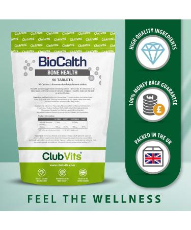 BioCalth Calcium L-Threonate Supplement | Supports Bone Health | 90 Tablets - 1 Month Supply - Buy Online on GoSupps.com