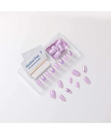 Lala Nail - Natural Long Gel Nails 30 pcs (Lavender Fragrance) - Buy Online on GoSupps.com