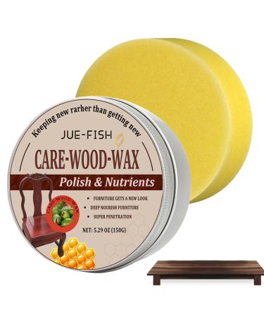 Beeswax Furniture Polish Green Healthy Safe Environmental Wood Wax - Beeswax Furniture Care with Protective Layer Wood Cleaner for Tables Doors Cabinets Wood Floors Restore Shiny Finish Dobooo